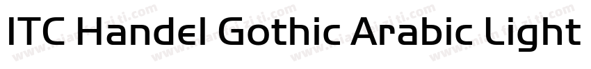 ITC Handel Gothic Arabic Light字体转换